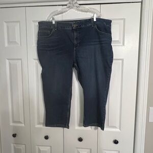Lee Dark Blue Capri Jeans